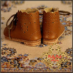 Brown Leather Short Boots for 11.5" Bleuette Doll (EH0039B)