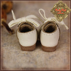 8'' White Real Leather Shoes(HH0026A)