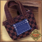 Plaid Fabric Bag for Ten Ping(HZ0023A)