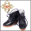 Black Leather & Lace Boots for 11.5" Bleuette Doll (EH0032C)