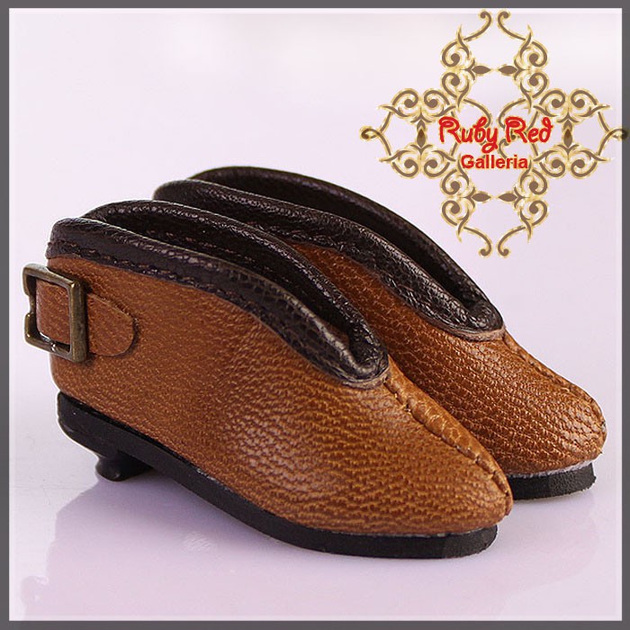Brown Leather Ankle Boot for 11.5" Bleuette Doll (EH0031A)