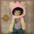 Animal Hat with Gloves for Yu Ping (Pink Version) (HZ0016A)