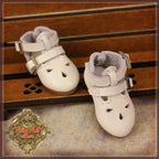 White Real Leather Shoes for 8'' Dolls (HH0028A )