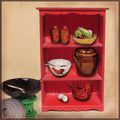 Cooking Utensil Set with Red Cabinet (HZ0012B)