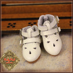 White Real Leather Shoes for 8'' Dolls (HH0028A )