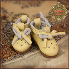 Yellow Real Leather Boots for 8'' Dolls (HH0029A)