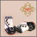 Black & White Leather Shoes for 11.5" Bleuette Doll (EH0011A)