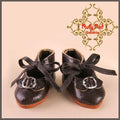 Dark Brown Leather Shoes for 11,5" Bleuette Doll (EH0005A)