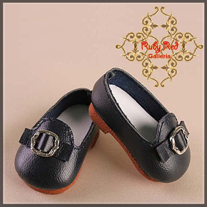 Navy Leather Shoes for 11.5" Bleuette Doll (EH0004A)