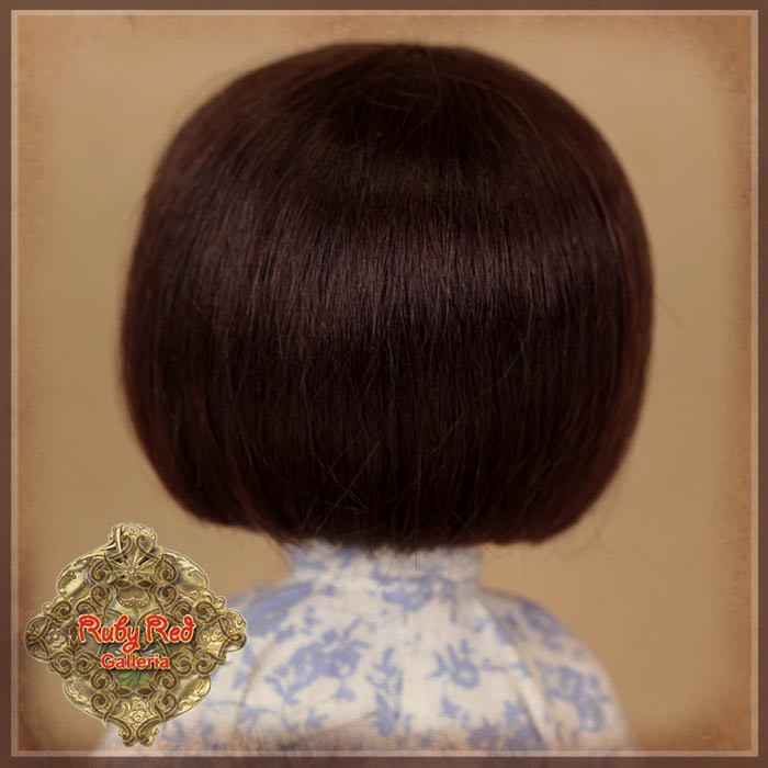 Brunette Bob Mohair Wig for 8" Dolls (HD0007B)