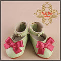 Green Leather Shoes for 11.5" Bleuette Doll (EH0001A)