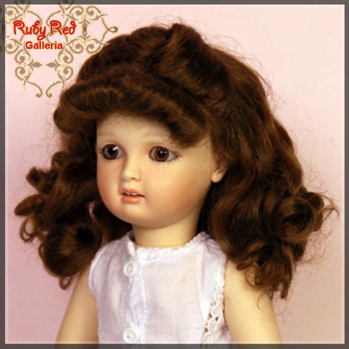 Deep Brown Mohair Wig for 11.5" Bleuette Doll (ED0014M7)