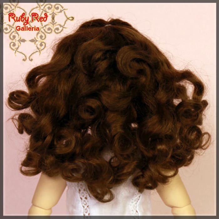 Deep Brown Mohair Wig for 11.5" Bleuette Doll (ED0014M7)