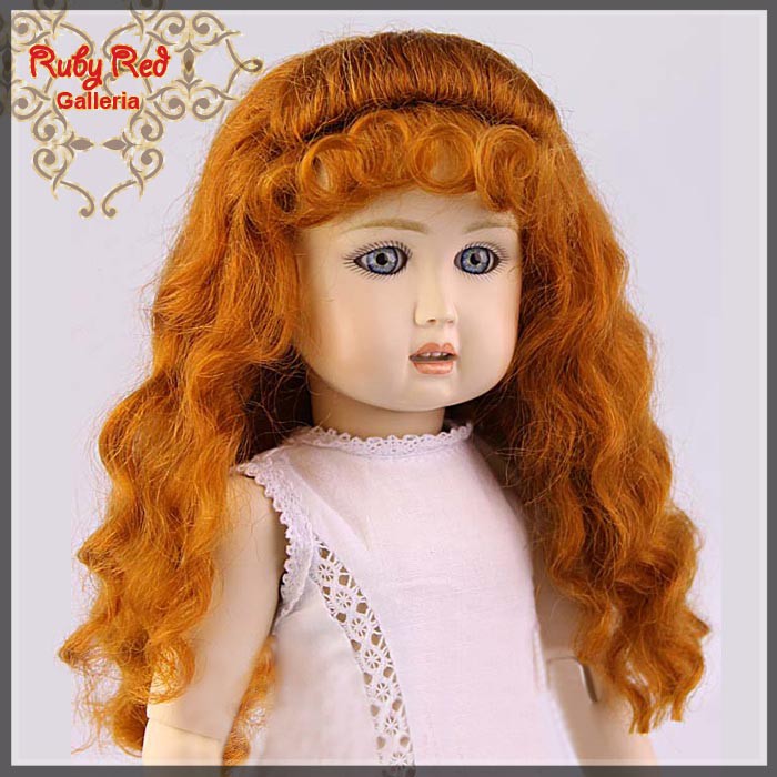 Carrot Red Mohair Wig for 11.5" Bleuette Doll (ED0010M8)