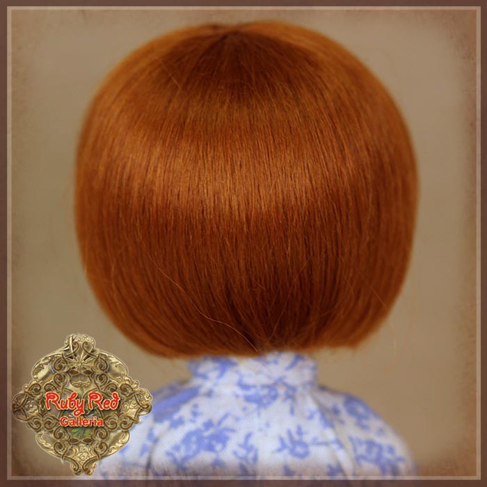 Red Bob Mohair Wig for 8" Dolls (HD0007C)