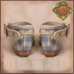 Checker Fabric Shoes for 8" Dolls (HH0034A)
