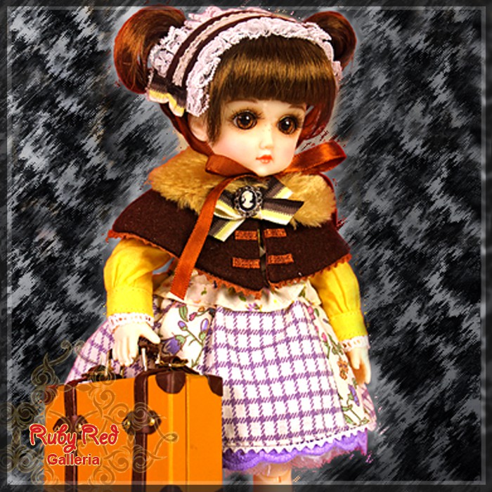 8'' StrawBerina, Miss Furry Caramel (GA0014A)
