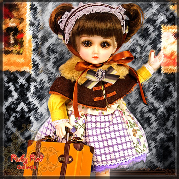 8'' StrawBerina, Miss Furry Caramel (GA0014A)