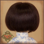 Dark Brown Bob Mohair Wig for 8" Dolls (HD0007D)