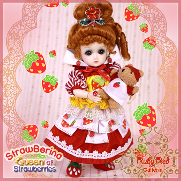 8''StrawBerina, Queen of Strawberries (GA0011A)