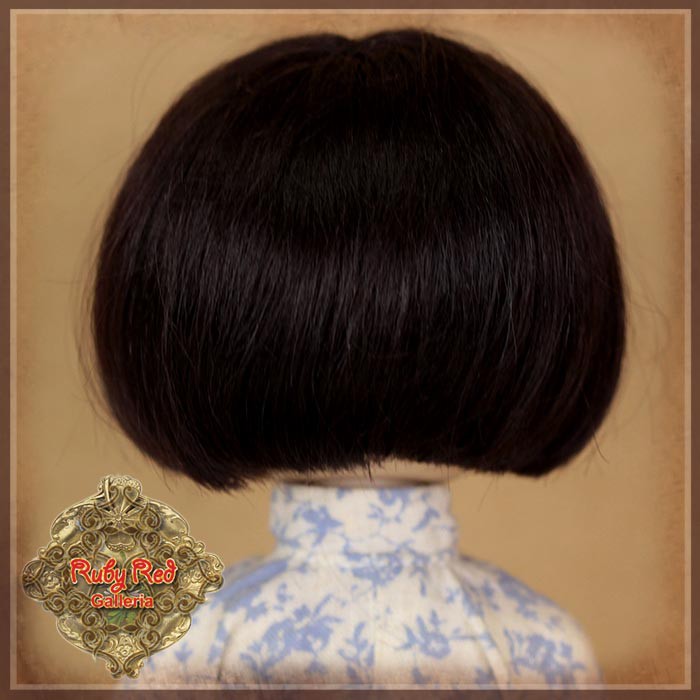 Black Bob Mohair Wig for 8" Dolls (HD0007E)