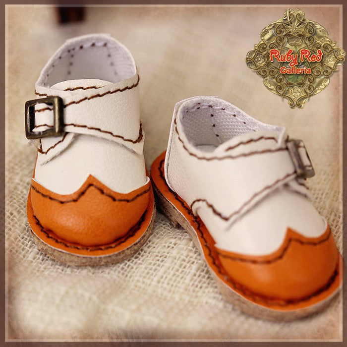 White and Orange Shoes for 8" Dolls (HH0039A)