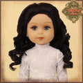 Curly Black Parting Wig for 14” Play Girl (KD0003A)