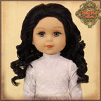 Curly Black Parting Wig for 14” Play Girl (KD0003A)