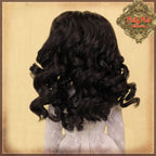 Curly Black Parting Wig for 14” Play Girl (KD0003A)