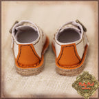 White and Orange Shoes for 8" Dolls (HH0039A)
