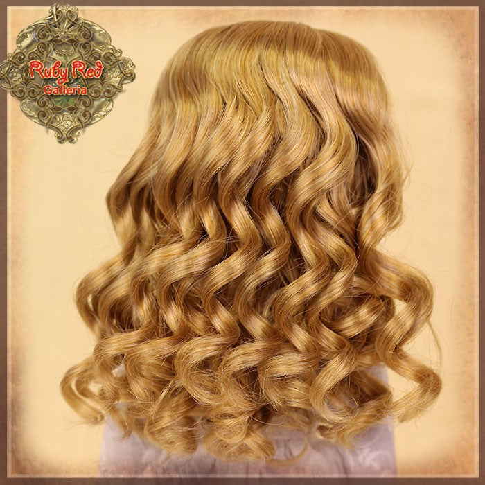Curly Light Brown Parting Wig for 14” Play Girl (KD0003B)