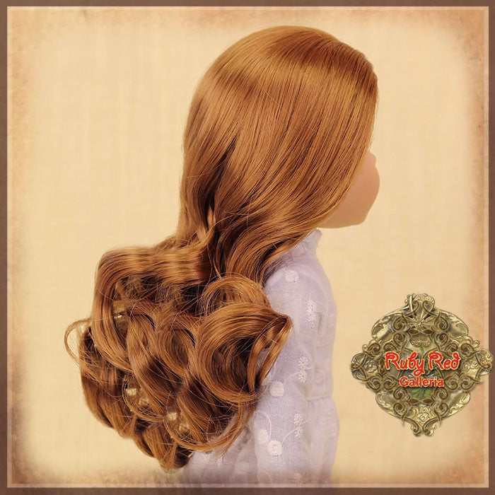 Wavy Brown Parting Wig for 14” Play Girl (KD0002C)