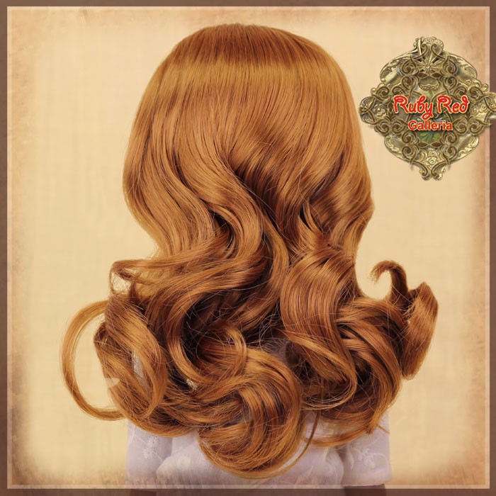Wavy Brown Parting Wig for 14” Play Girl (KD0002C)