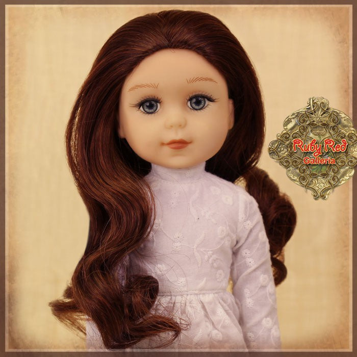 Wavy Auburn Parting Wig for 14” Play Girl (KD0002D)