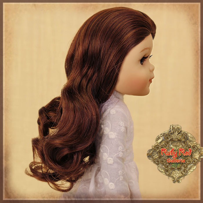 Wavy Auburn Parting Wig for 14” Play Girl (KD0002D)
