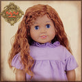 Curly Brown Parting Wig for 18” Play Girl (AD0036B)
