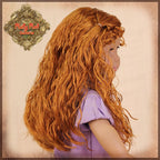 Curly Brown Parting Wig for 18” Play Girl (AD0036B)