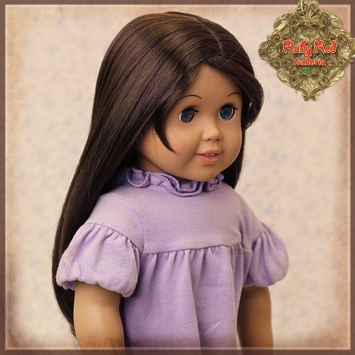 Dark Brown Straight Wig for 18” Play Girl (AD0034A)