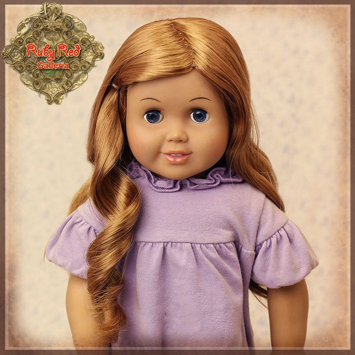 Brown Curly Wig for 18” Play Girl (AD0033A)