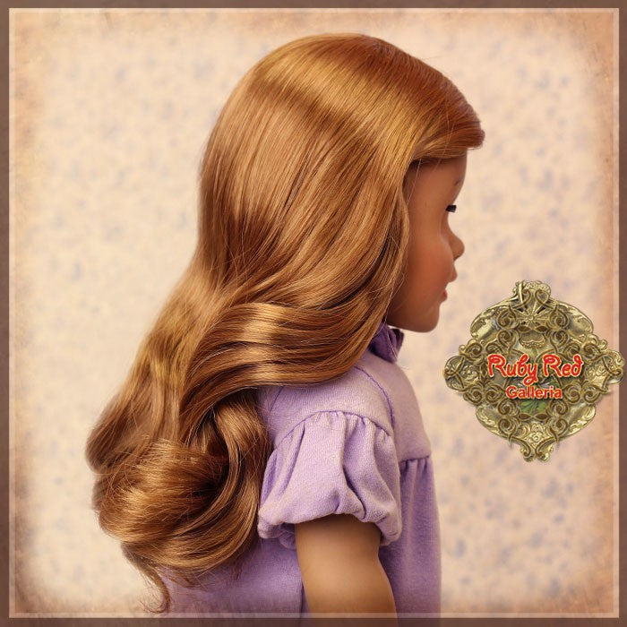 Brown Curly Wig for 18” Play Girl (AD0033A)