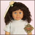 Dark Brown Wig with Bangs for 18” Play Girl (AD0031A)