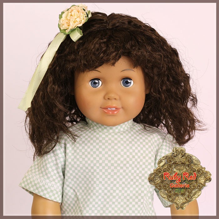 Dark Brown Wig with Bangs for 18” Play Girl (AD0031A)