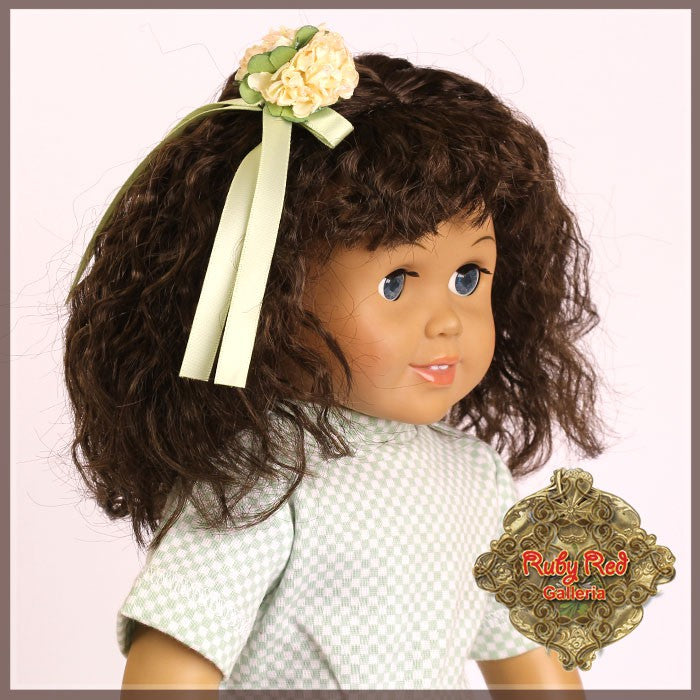 Dark Brown Wig with Bangs for 18” Play Girl (AD0031A)