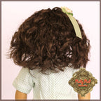Dark Brown Wig with Bangs for 18” Play Girl (AD0031A)