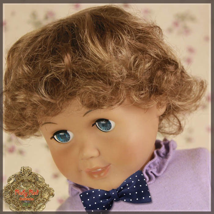 Ash Brown Curly Boy Style Wig for 18” Play Girl (AD0027A)