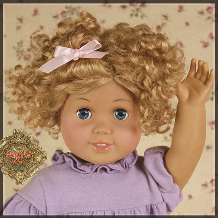 Blonde Curly Wig for 18” Play Girl (AD0026A)