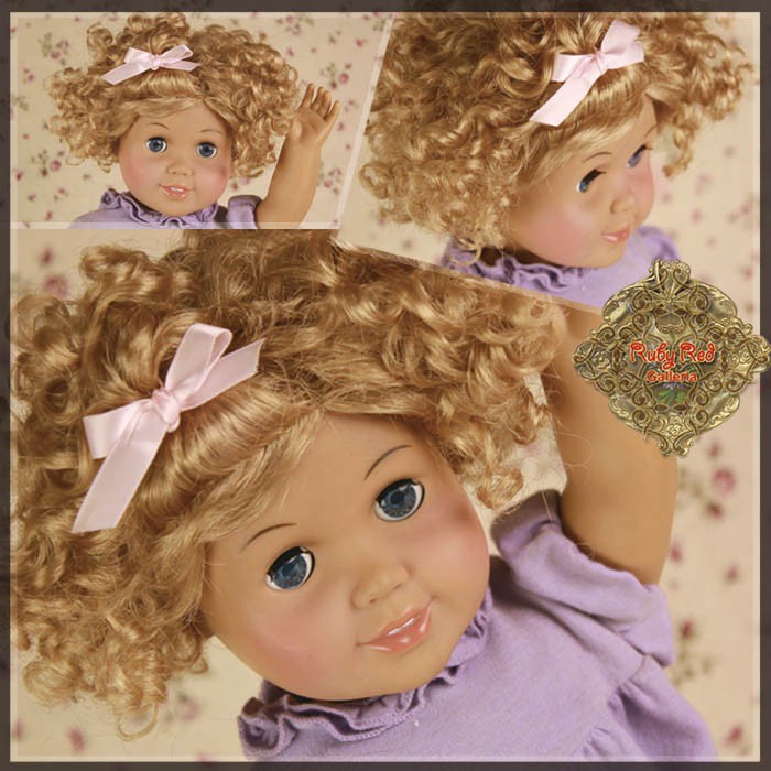 Blonde Curly Wig for 18” Play Girl (AD0026A)