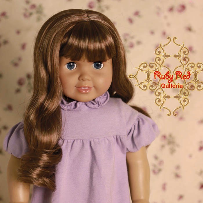 Curly Wig with Bangs for 18" Girl (AD0024A)