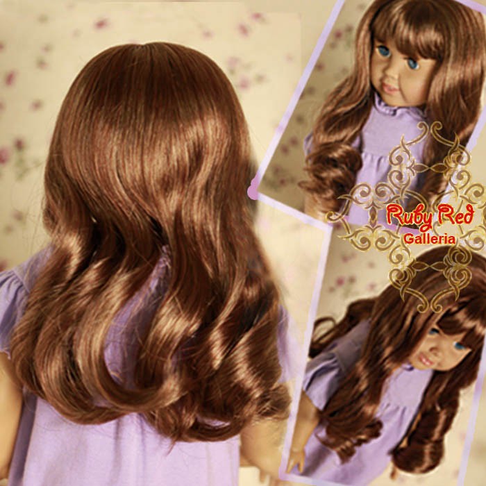 Curly Wig with Bangs for 18" Girl (AD0024A)