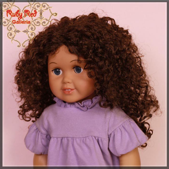 Dark Brown Curly Wig for 18" Girl (AD0023E7)